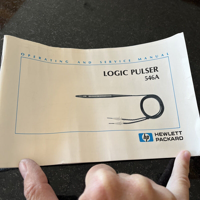 HP Hewlett Packard Logic Pulser 546a Operating and Service Manual