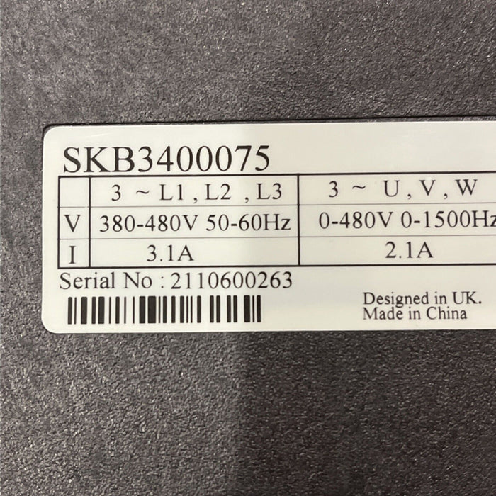 SKB3400075 inverter three-phase Emerson Industrial Automation Commander SK