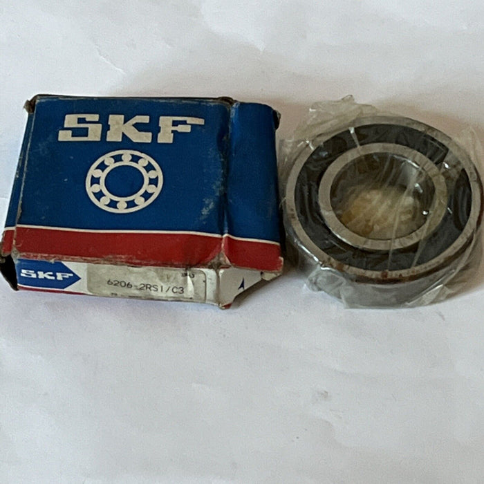 6206-2RS1 C3 SKF Sealed Deep Groove Ball Bearing 30x62x16mm NOS Last One
