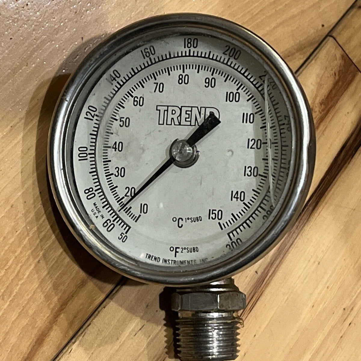 Vintage Trend Instruments Viscous 300 Temp Gauge Industrial — Midwest ...