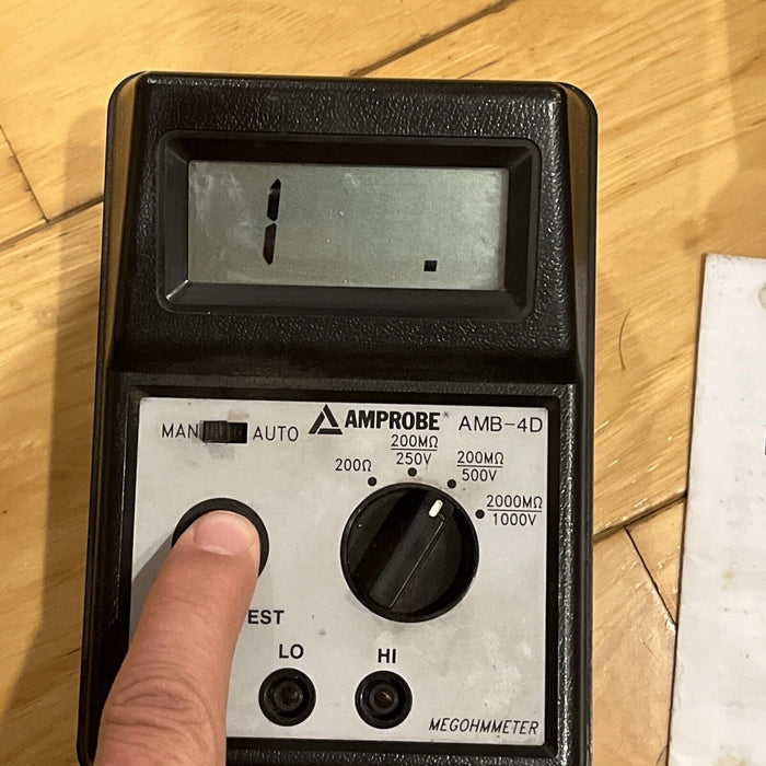 AMPROBE AMB 4-D MEGOHMMETER. As Seen In Pictures