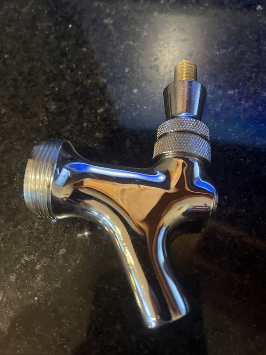 Standard Chrome Polished Draft Beer Faucet - Tap Keg Kegerator Shank Spout Beer