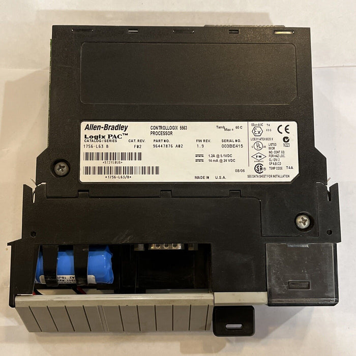 Allen-Bradley 1756-L63 /B ControlLogix Logix5563 Controller 5563