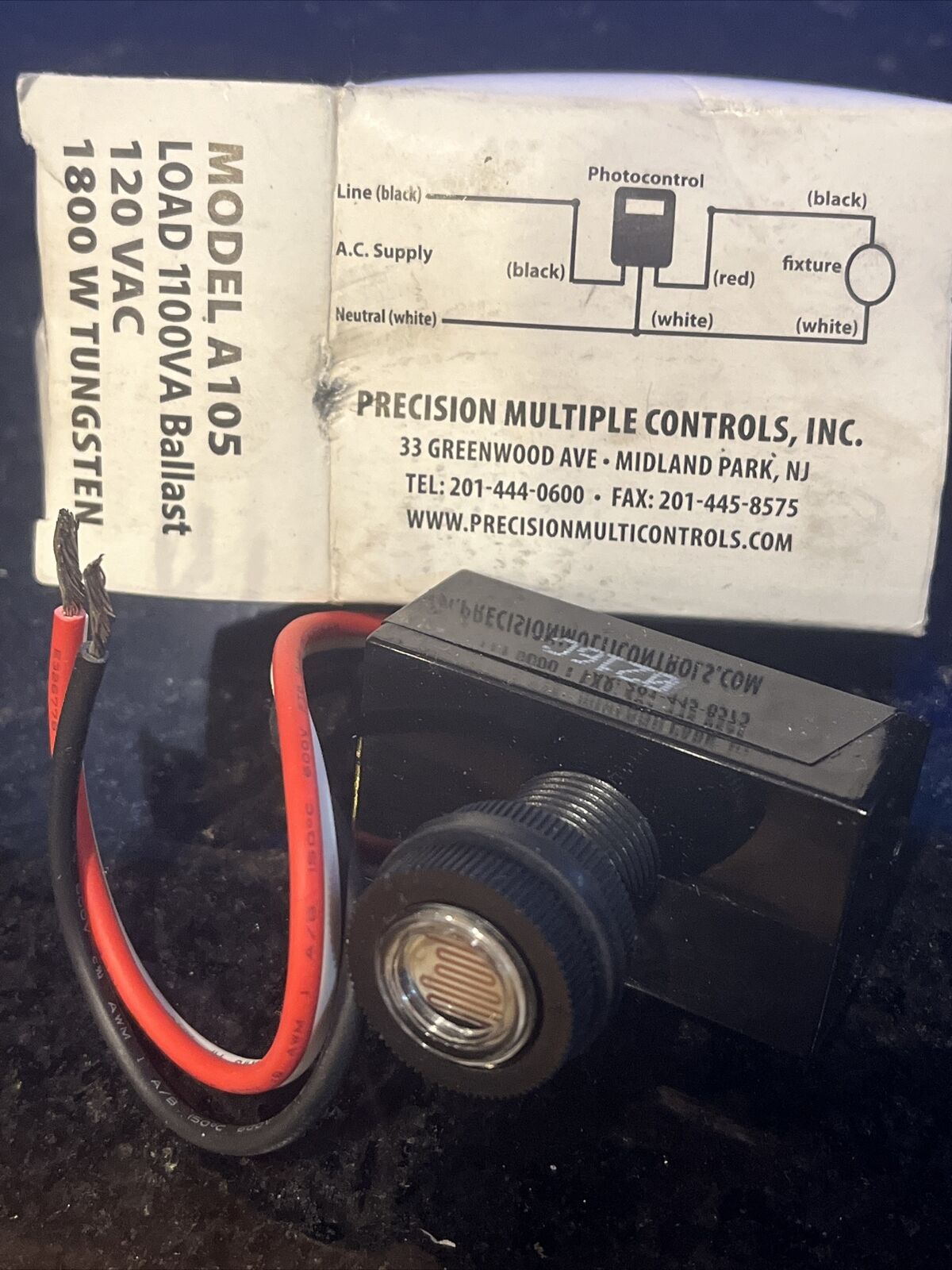 Precision Multiple Controls Inc Model A105 Photo Control 120V — Midwest ...