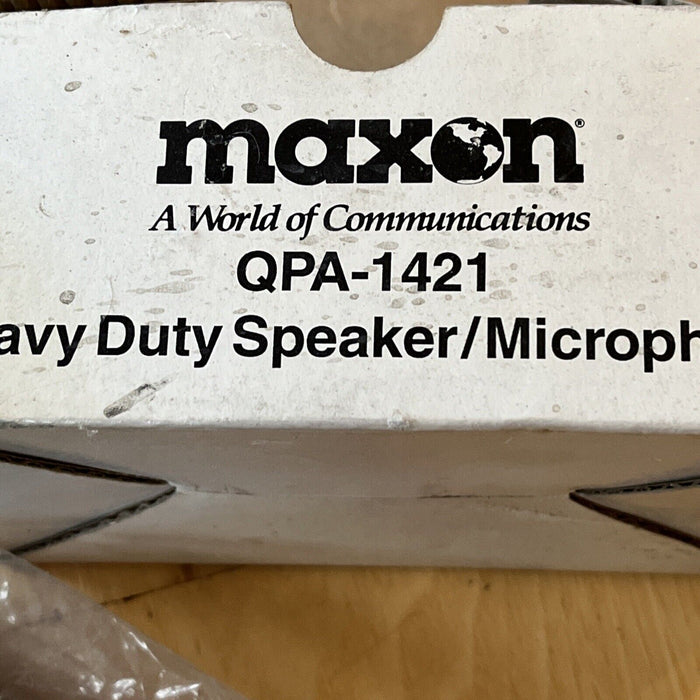 Maxon QPA-1422 Radio Microphone Heavy Duty Speaker NIB