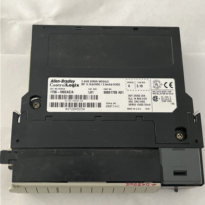 Allen-Bradley 1756-M02AE/A 2-Axis Servo Module Rev 3.10 Series A