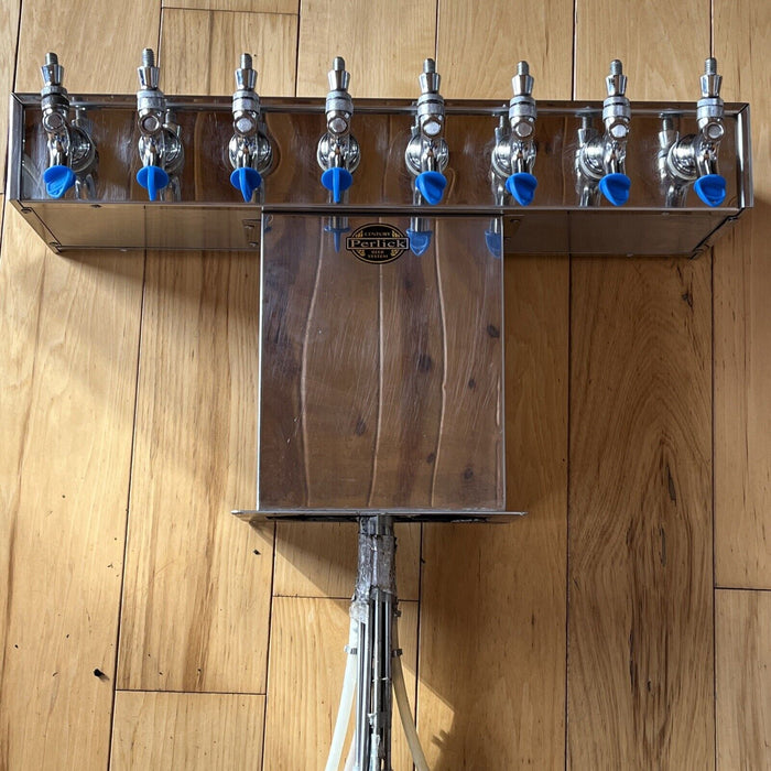 Perlick Century Beer System 8 Tap Tower Stainless Steel Tapper Faucets Tee