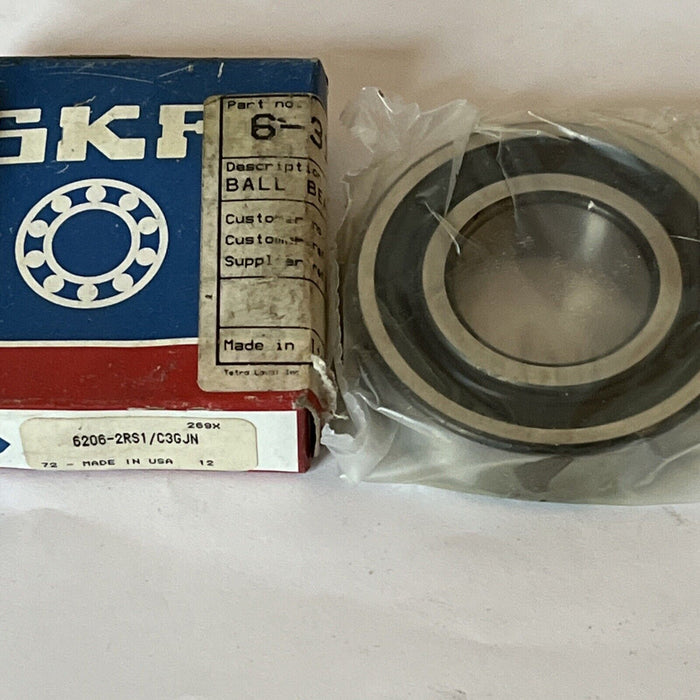 SKF 6206 2RSJEM Ball Bearing 6206-2RS1/C3GJN