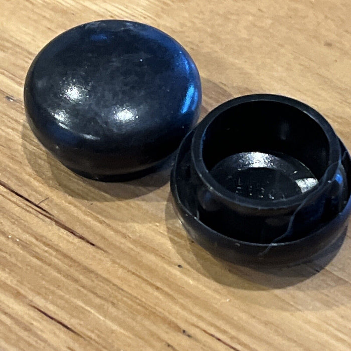 1” Inch Round Plastic Plug Insert Black End Cap Finishing Pack Of 10,7/8”ID 1”OD