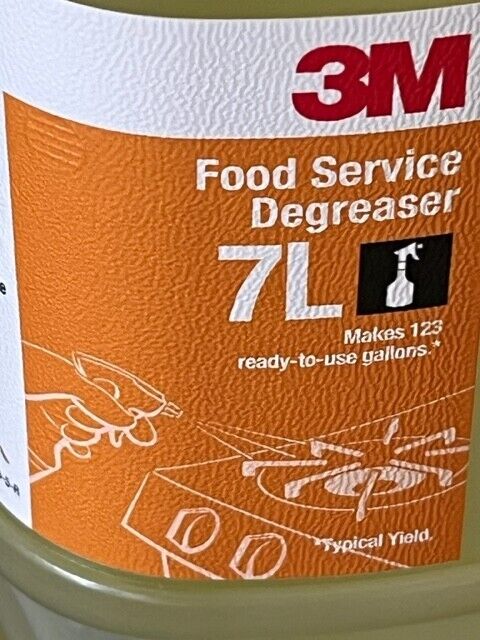 3M Food Service Degreaser Concentrate 7L Gray Cap Makes 123 Gallons