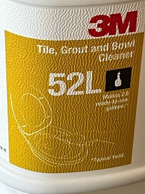 3M 52L Tile Grout and Bowl Cleaner Concentrate 2 Liters Gray cap Last One!