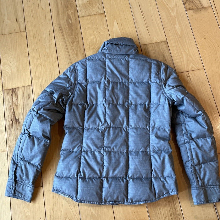 Eddie Bauer EB 650 Quilted Puffer Jacket Womens Small Grey EB650