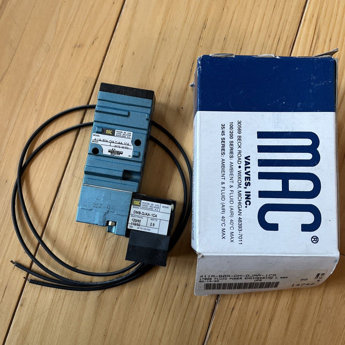 NIB Mac 411A-B0A-DM-DJAA-1CA Solenoid Valve DMB-DJAA-1CA